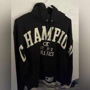 Champion Black and White Men's Hoodie